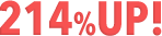 新規受注数214%UP!